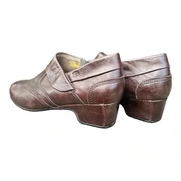 JOSEF SEIBEL Leather Ankle Bootie Women’s Size US 6 - 6.5 Brown vintage slip ons - Picture 3 of 12